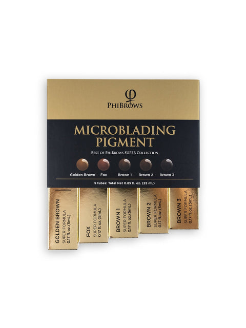 PhiBrows Microblading Pigment Collection SUPER