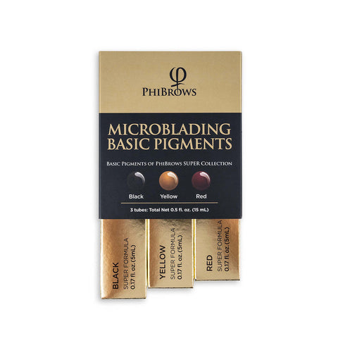 PhiBrows Microblading Basic Pigment Collection SUPER